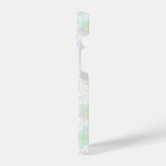 Celestial Floral Harmony iPhoneケース (左側面)