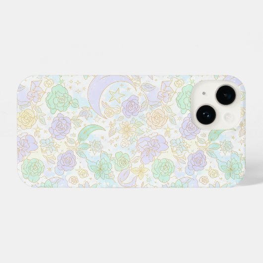 Celestial Floral Harmony iPhoneケース (裏面横)