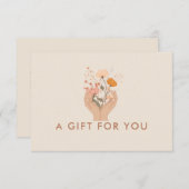 Celestial Floral Salon Business Gift Certificate (正面/裏面)