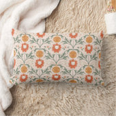 Celestial Floral Sunburst Seamless Pattern Design ランバークッション (ブランケット)