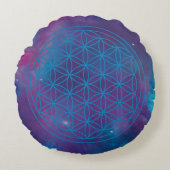 Celestial Flow – Color of Heart ラウンドクッション (正面)