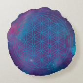 Celestial Flow – Color of Heart ラウンドクッション (裏面)