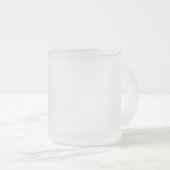Celestial Flower Frosted Glass Mug フロストグラスマグカップ (正面右)