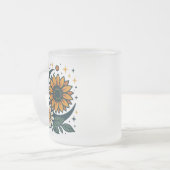 Celestial Flower Frosted Glass Mug フロストグラスマグカップ (正面左)