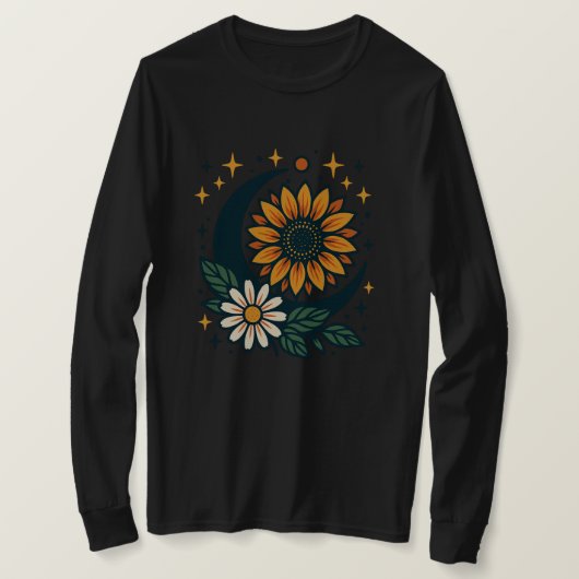 Celestial Flower Long Sleeve T-Shirt Tシャツ (デザイン正面)
