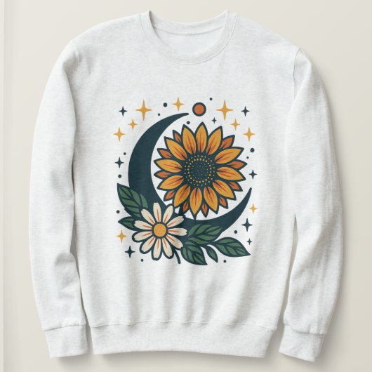 Celestial Flower Women's Sweatshirt スウェットシャツ (デザイン正面)