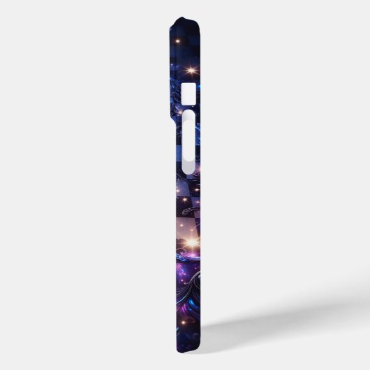 Celestial Galaxy Checkerboard Phone Case - Magical Case-Mate iPhoneケース (裏面 / 左)