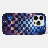 Celestial Galaxy Checkerboard Phone Case - Magical Case-Mate iPhoneケース (裏面 (横))
