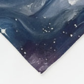 Celestial Galaxy Hare Moon Goddess Fantasy Art フリースブランケット (角)