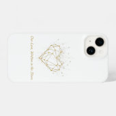 Celestial Geometric Heart iPhone Case - Our Love iPhoneケース (裏面横)