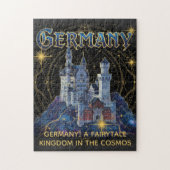 Celestial Germany Neuschwanstein Castle Art ジグソーパズル (縦)