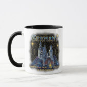Celestial Germany Neuschwanstein Castle Art マグカップ (左)