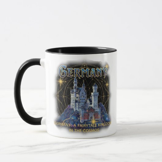 Celestial Germany Neuschwanstein Castle Art マグカップ (左)