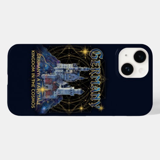Celestial Germany Neuschwanstein Castle Art Case-Mate iPhoneケース (裏面 (横))