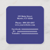 Celestial glittering swirl スクエア名刺 (裏面)