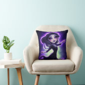 Celestial Glow Girl Throw Pillow クッション (椅子)