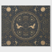 Celestial Gold Baroque Wrapping Paper ラッピングペーパー (フラット)