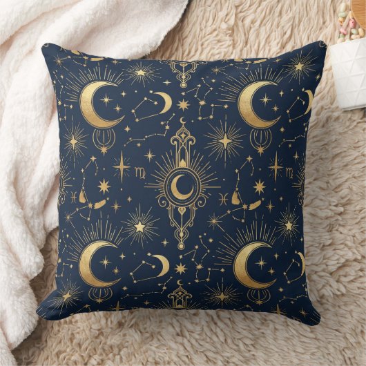 Celestial Gold Pillow クッション (ブランケット)