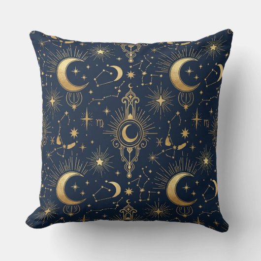 Celestial Gold Pillow クッション (正面)