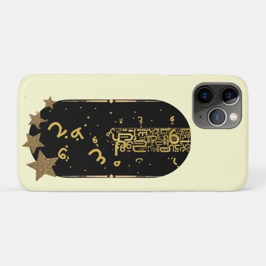 Celestial Gold Stars Chic iPhone 11 Pro カー Case-Mate iPhoneケース (裏面(横))