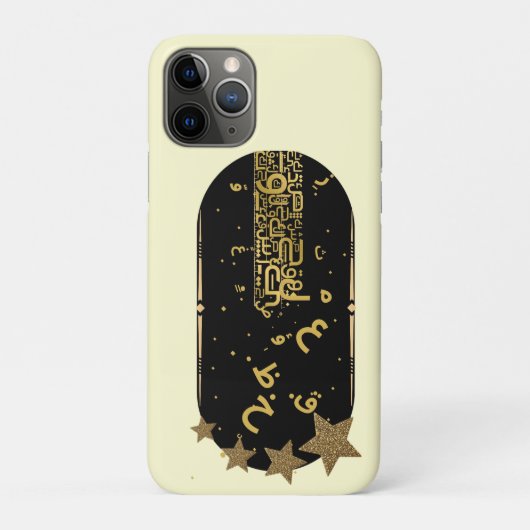 Celestial Gold Stars Chic iPhone 11 Pro カー Case-Mate iPhoneケース (裏)