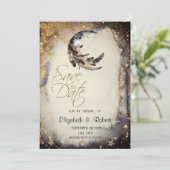 Celestial Gold Stars Moon Feather セーブザデート (スタンド正面)