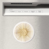 Celestial Gold Sun Happy Sunshine Boho Modern  マグネット (インサイチュ (食洗機))