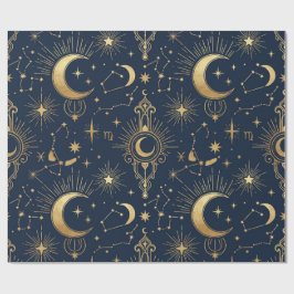 Celestial Gold Wrapping Paper ラッピングペーパー
