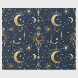 Celestial Gold Wrapping Paper ラッピングペーパー
