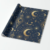 Celestial Gold Wrapping Paper ラッピングペーパー (アンロールド)