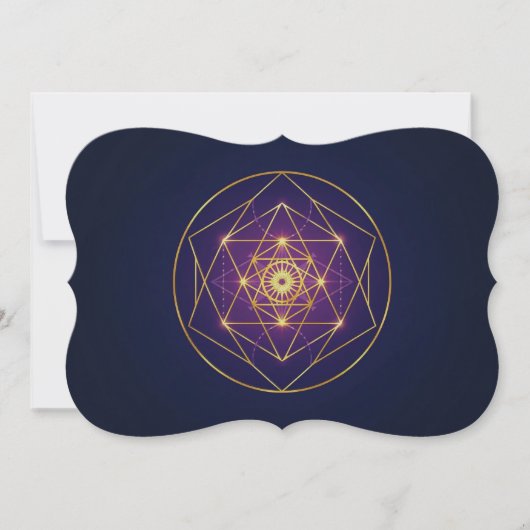 Celestial Golden Mandala — Balance in the Infinite 招待状 (正面)