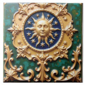 Celestial Golden Sun Plaque タイル (正面)