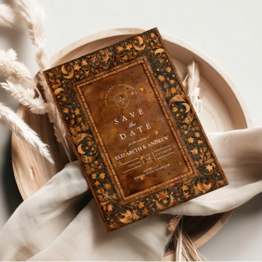 Celestial Gothic Baroque Wedding セーブザデート