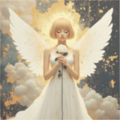 Celestial Grace | プリティエンジェルとバラ シール (正面)