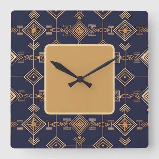 Celestial Grid スクエア壁時計 (正面)