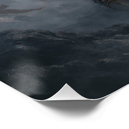 Celestial Guardian Angel – Epic Fantasy Poster ポスター (コーナー)