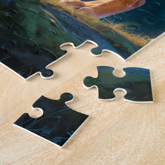 Celestial Guardian Lion ジグソーパズル (側面)