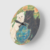 Celestial Guardians: Cosmic Harmony ラウンド壁時計 (傾斜)