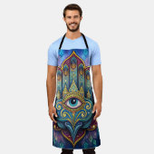 Celestial Hamsa  エプロン (着用した状態)