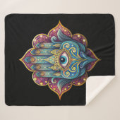 Celestial Hamsa シェルパブランケット (正面(横))