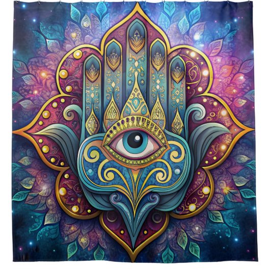Celestial Hamsa  シャワーカーテン (正面)