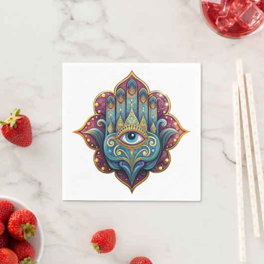 Celestial Hamsa スタンダードカクテルナプキン (インサイチュ)
