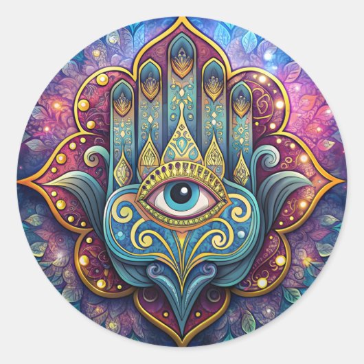 Celestial Hamsa ラウンドシール (正面)