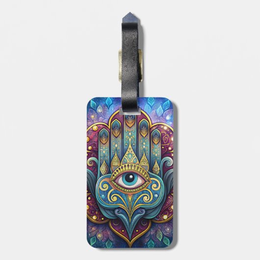 Celestial Hamsa ラゲッジタグ (裏面縦)