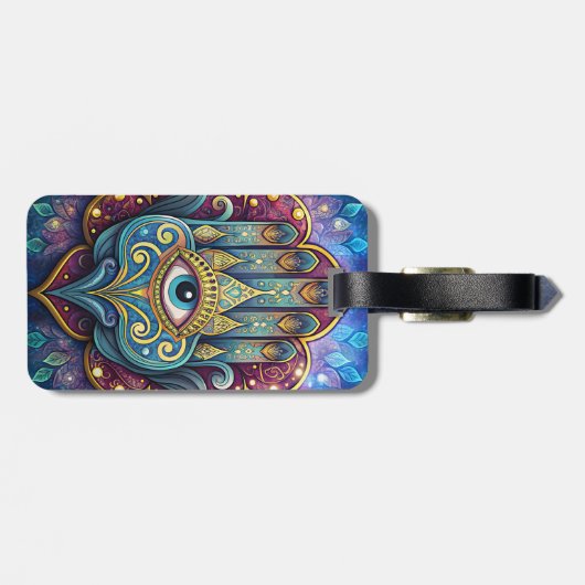 Celestial Hamsa ラゲッジタグ (裏面横)