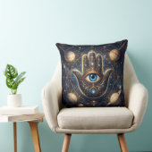 Celestial Hamsa Hand & Evil Eye Cosmic Protection  クッション (椅子)