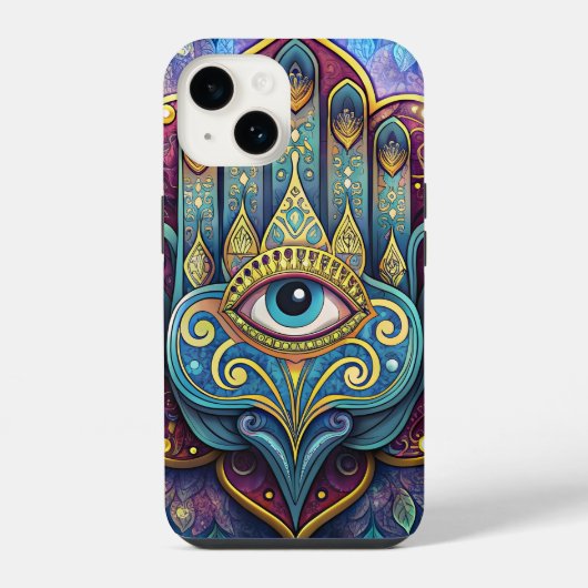 Celestial Hamsa  iPhoneケース (裏面)