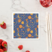 Celestial Hand Drawn Pattern - Paper Napkins スタンダードカクテルナプキン (インサイチュ)