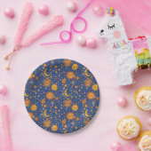 Celestial Hand Drawn Pattern - Paper Plates ペーパープレート (パーティー)