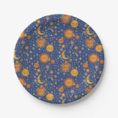 Celestial Hand Drawn Pattern - Paper Plates ペーパープレート (正面)